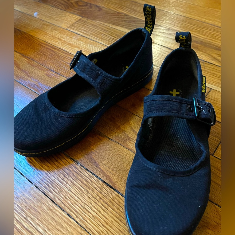 Dr. Marten Mary Janes Vegan Canvas